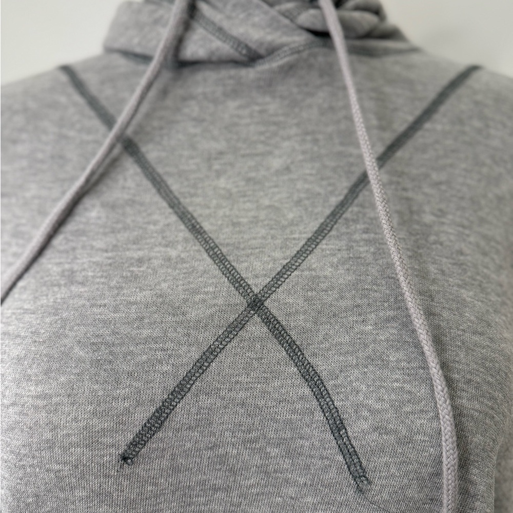 Free People Oversized Grey Hoodie Poncho - Picture 5 of 8